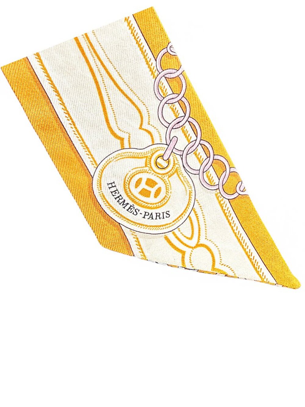Hermès Maillons Silk Twilly Scarf - Picture 6 of 15